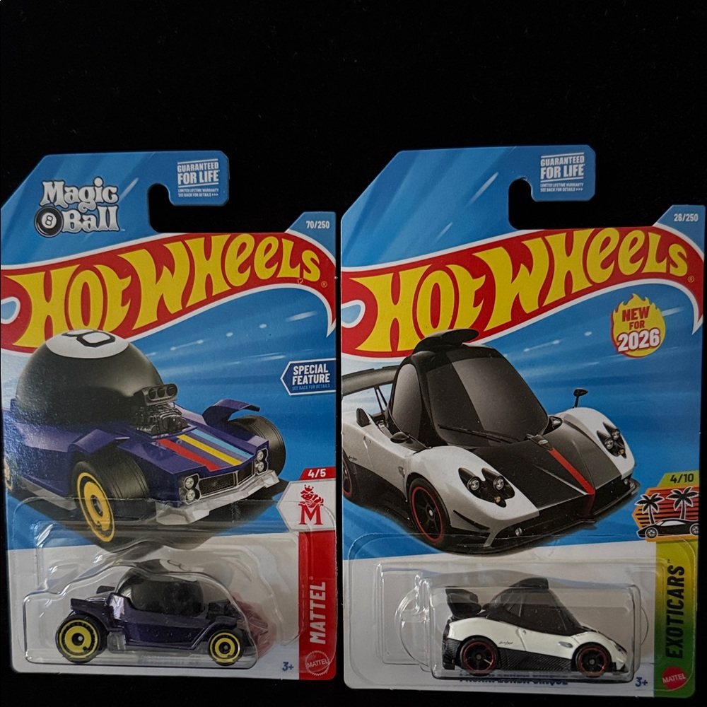 Mattel Hot Wheels Magic 8 Ball and Exotic Cars